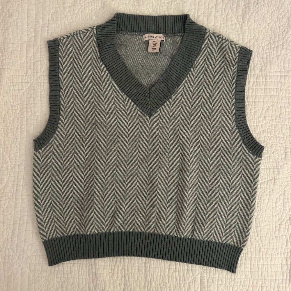Green Sweater Vest